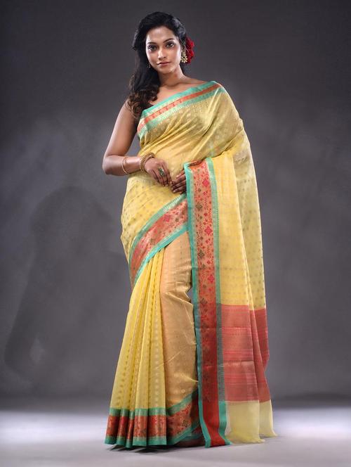 women self design bordered saree with blouse - 22044043 - Standard Image - 0