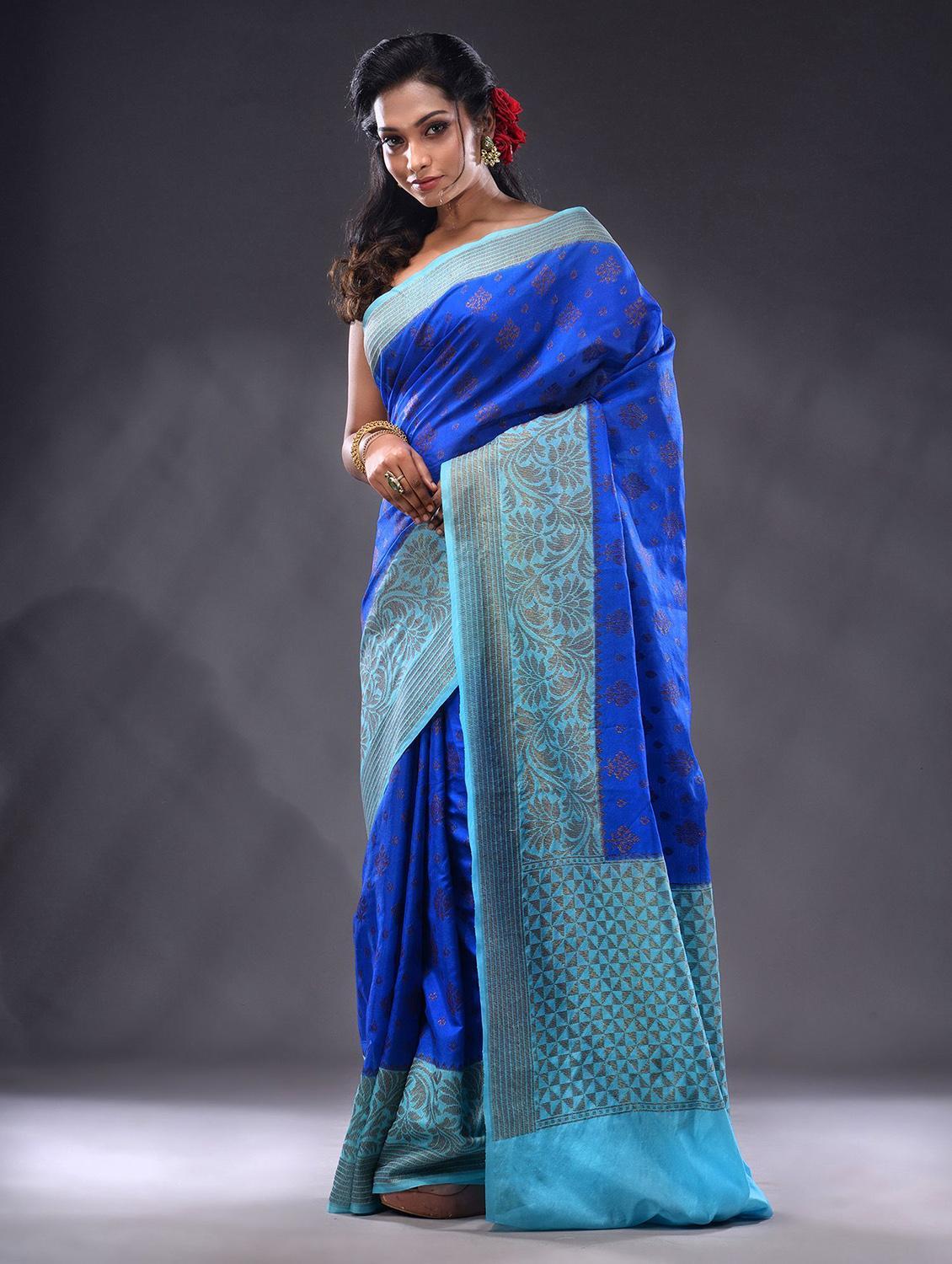 women self design bordered saree with blouse - 22044056 - Standard Image - 1