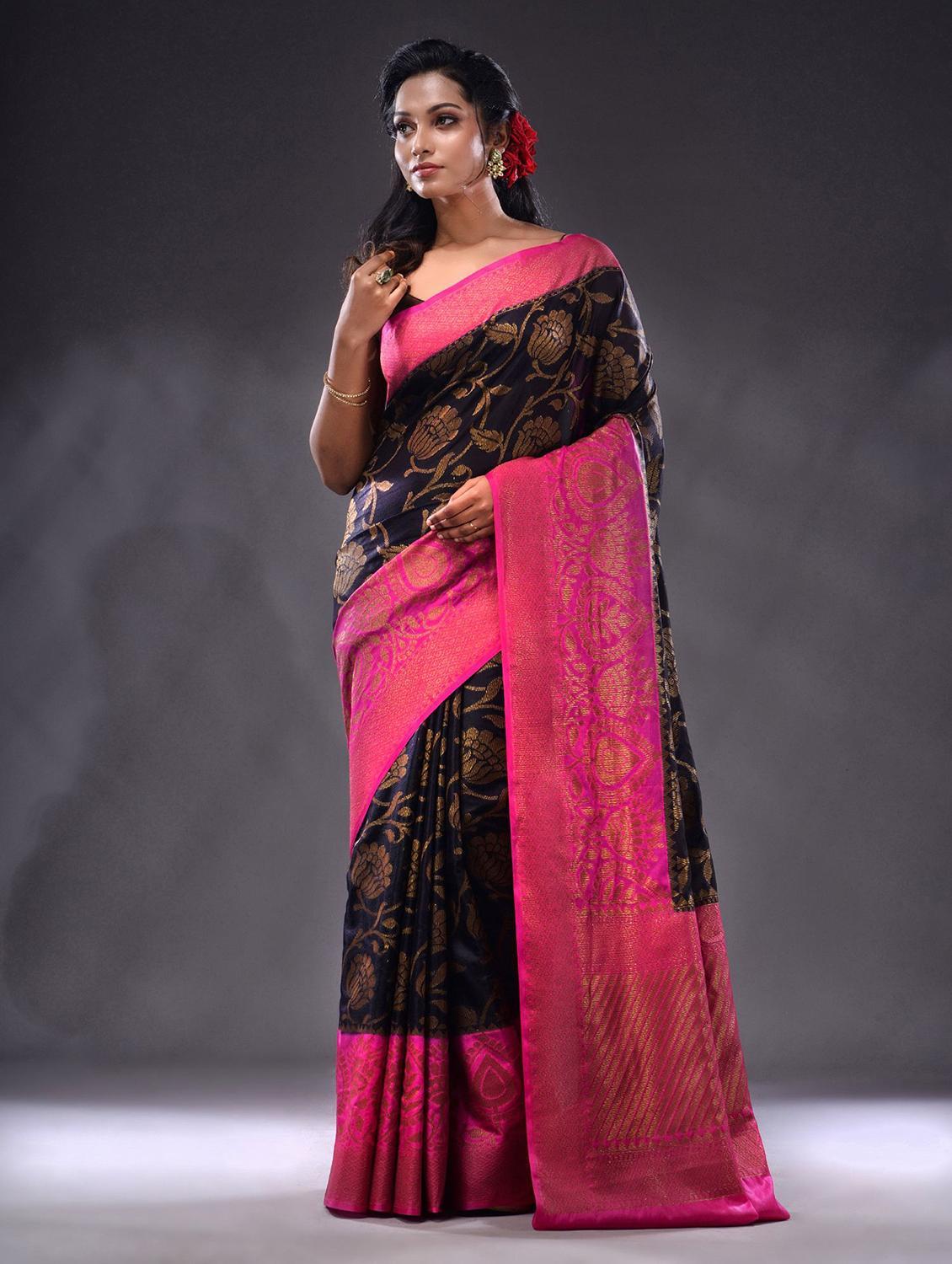 women self design bordered saree with blouse - 22044057 - Standard Image - 1