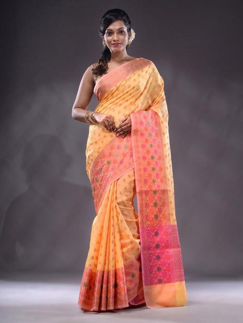 women self design bordered saree with blouse - 22044064 - Standard Image - 0