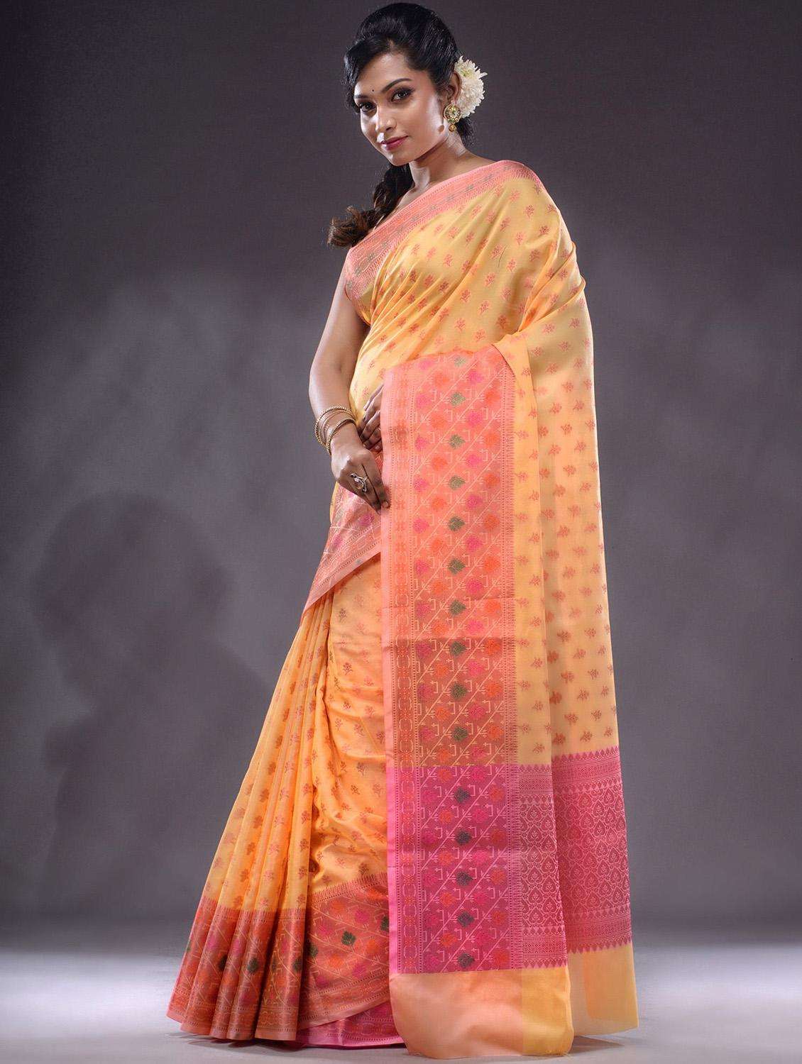 women self design bordered saree with blouse - 22044064 - Standard Image - 1