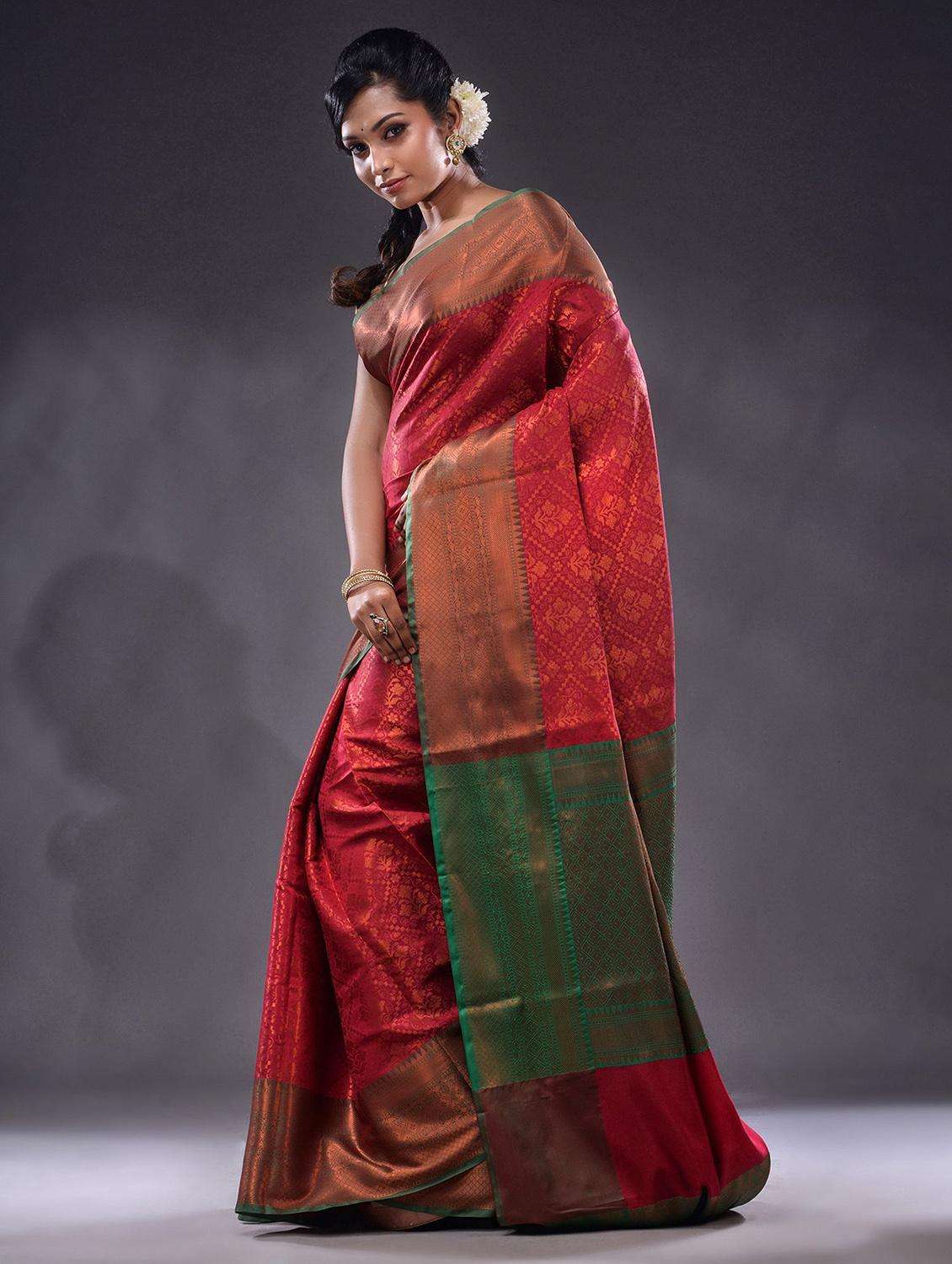 women self design banarasi saree with blouse - 22044084 -  Standard Image - 1