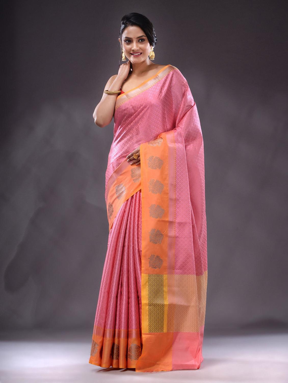 women self design kanjivaram saree with blouse - 22044086 - Standard Image - 1