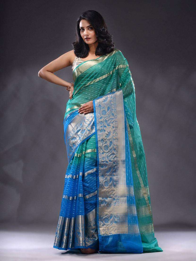 women self design bordered saree with blouse - 22044097 -  Standard Image - 1