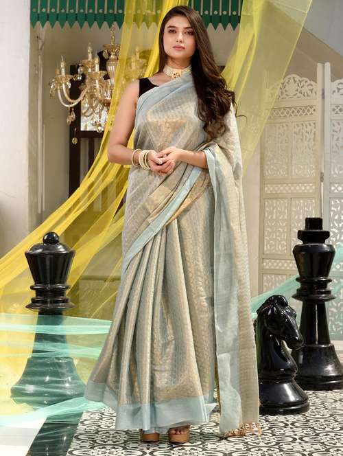 women self design kanjivaram saree with blouse - 22044105 - Standard Image - 0
