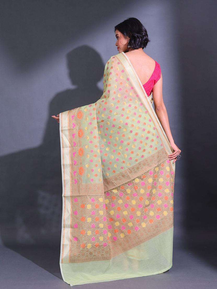 women self design bordered saree with blouse - 22044149 -  Standard Image - 1