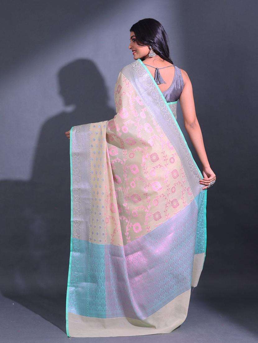 women self design bordered saree with blouse - 22044157 -  Standard Image - 1