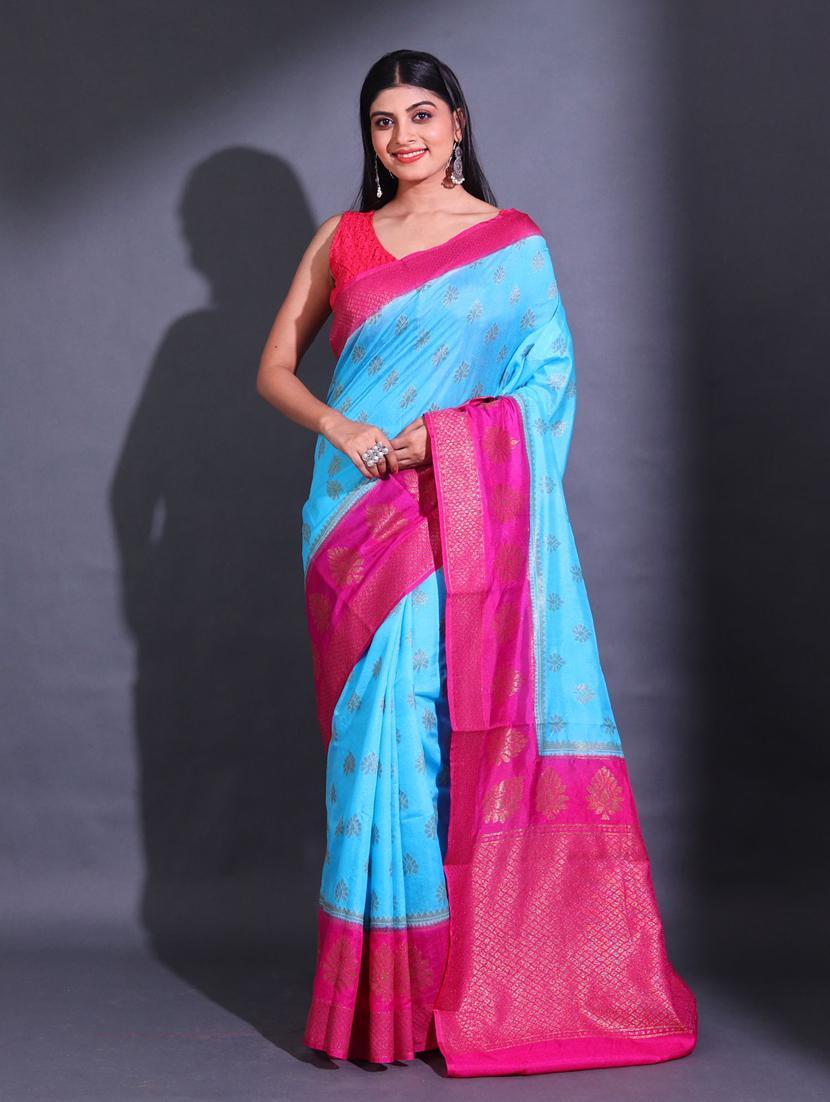 women self design bordered saree with blouse - 22044162 -  Zoom Image - 0