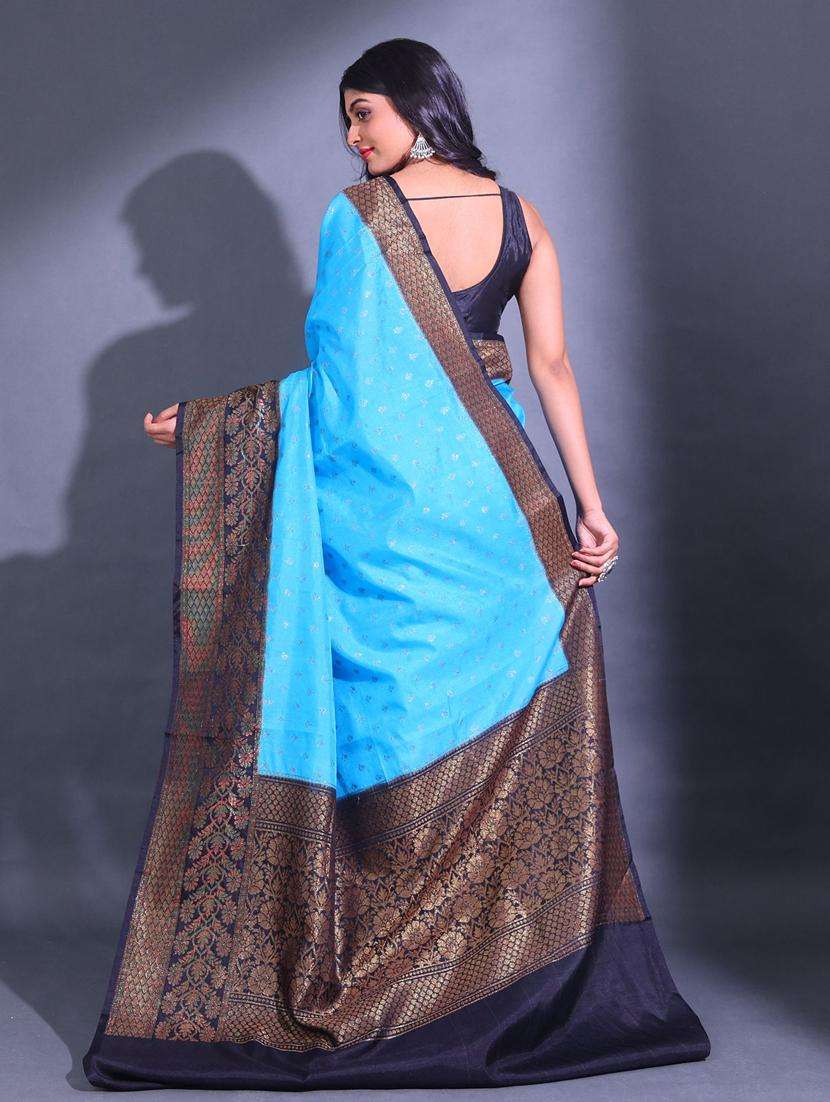 women self design bordered saree with blouse - 22044168 -  Standard Image - 1