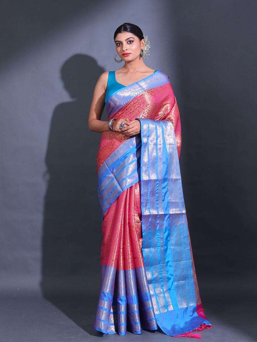women self design bordered saree with blouse - 22044183 -  Zoom Image - 0