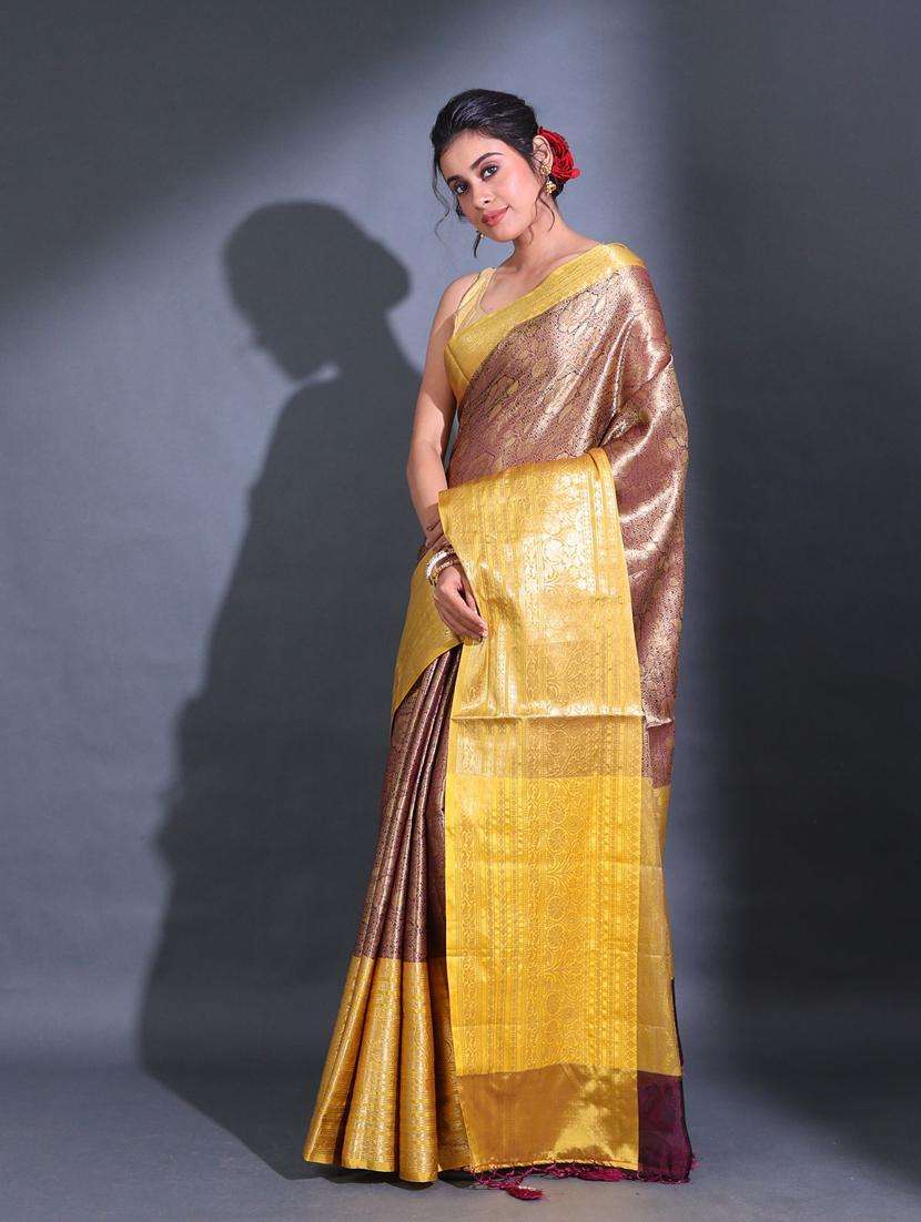 women self design bordered saree with blouse - 22044185 -  Standard Image - 1