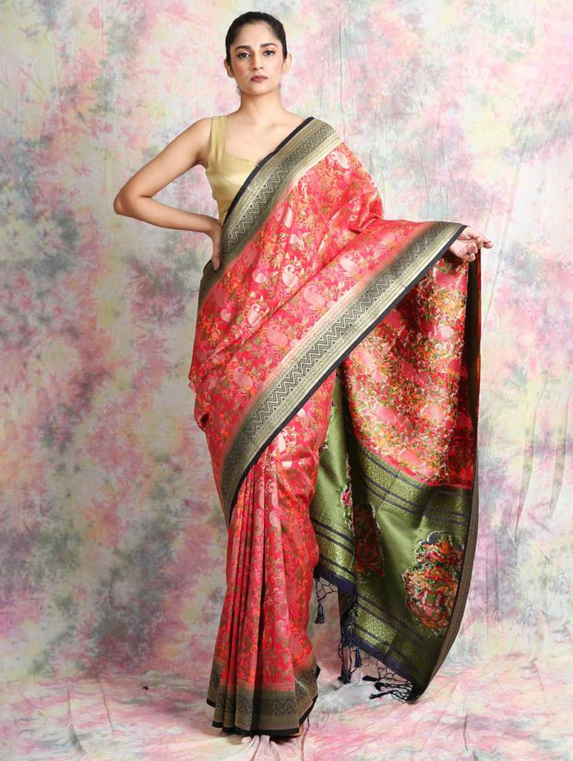 women self design banarasi saree with blouse - 22045698 -  Zoom Image - 0