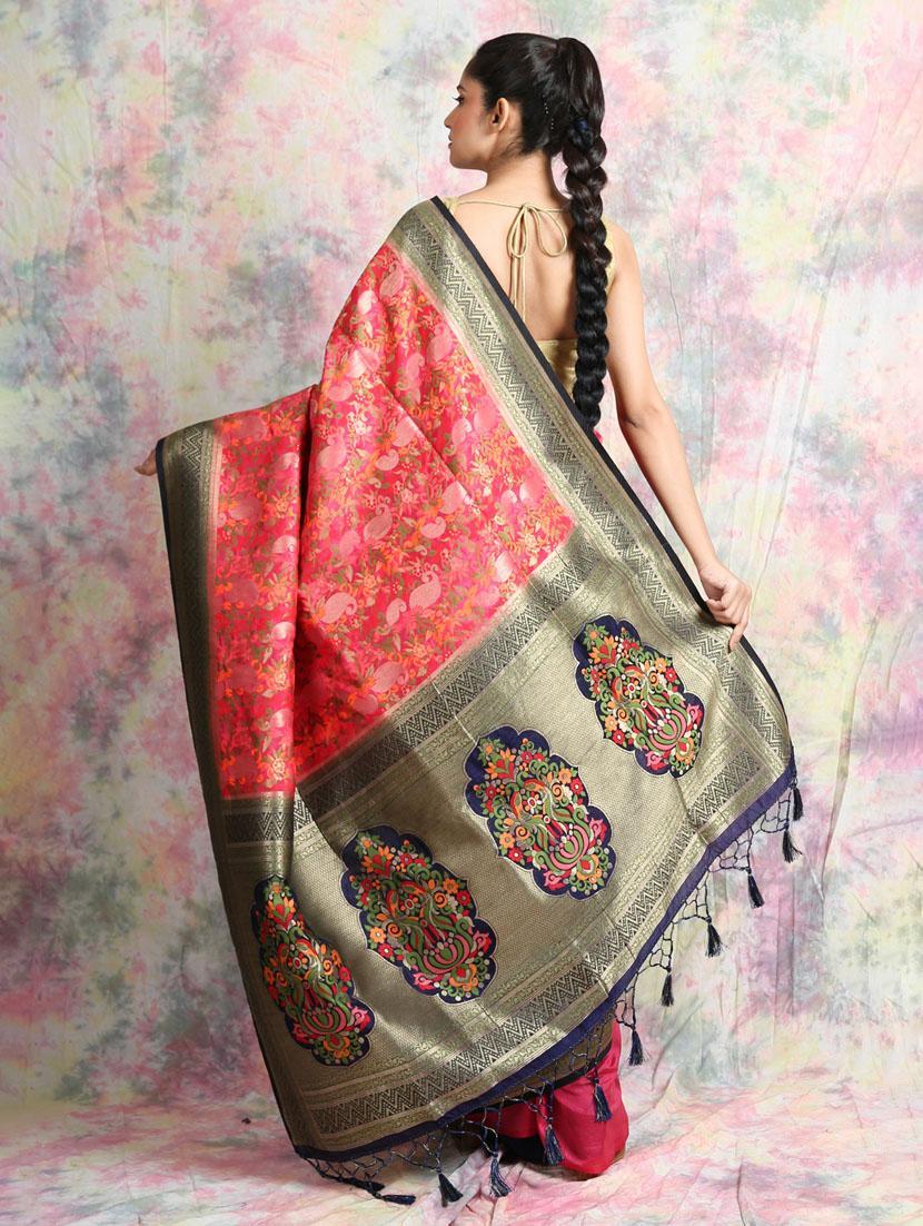 women self design banarasi saree with blouse - 22045698 - Standard Image - 1