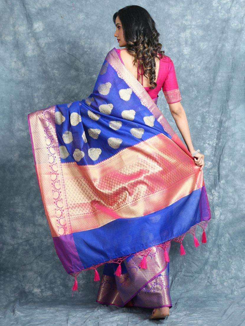 women self design banarasi saree with blouse - 22045703 -  Standard Image - 1