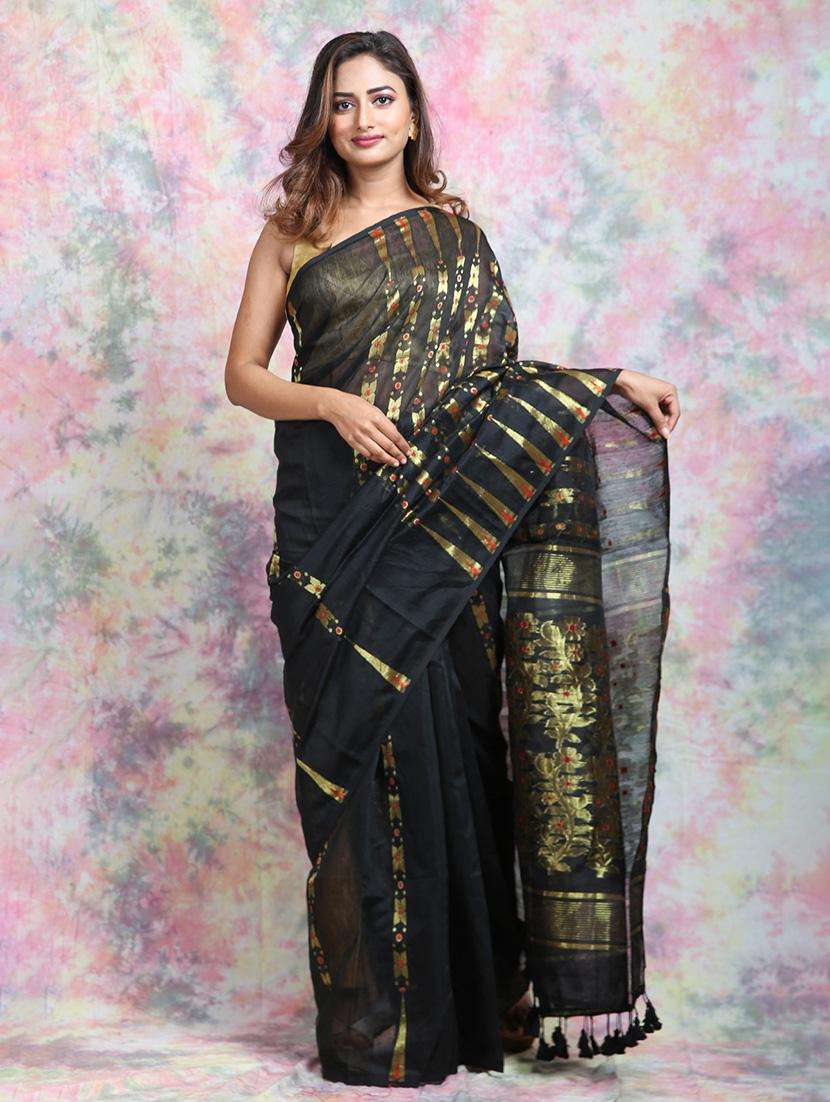 women self design tant saree