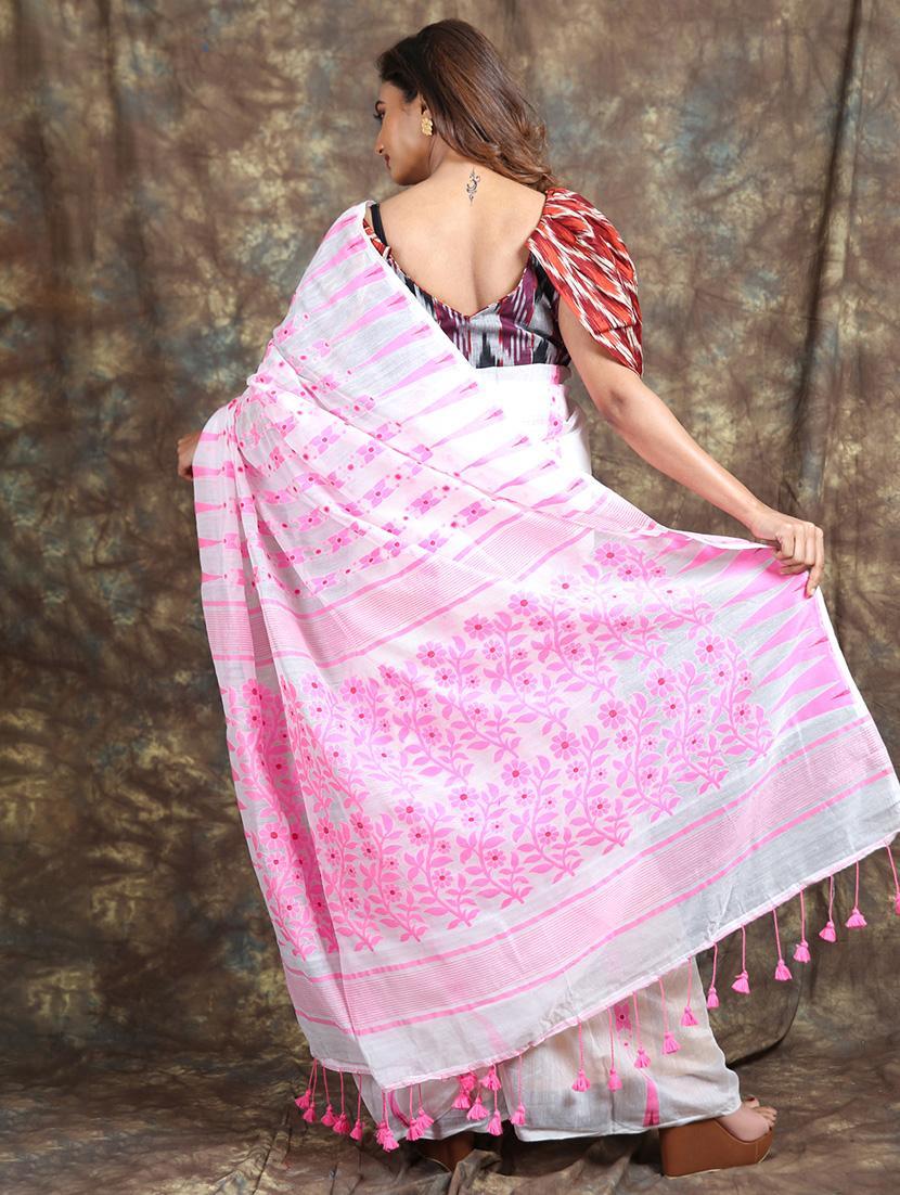 women self design handloom saree - 22045707 - Standard Image - 1