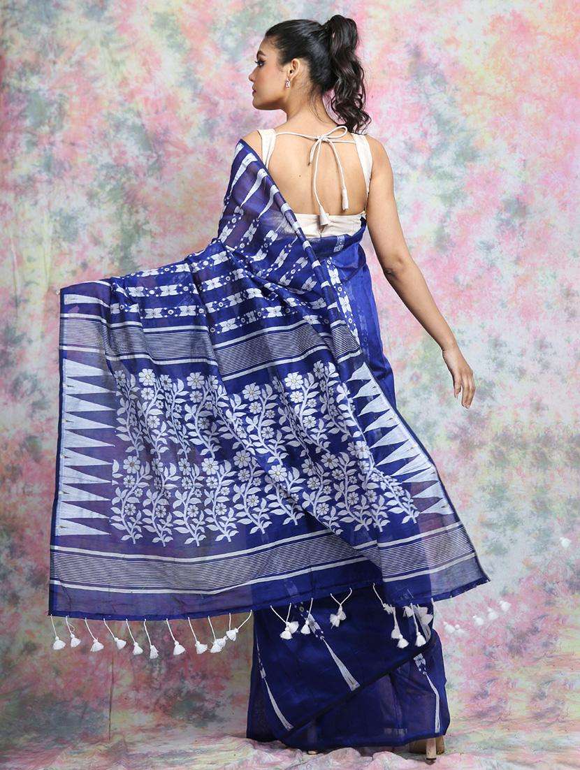 women self design handloom saree - 22045708 -  Standard Image - 1