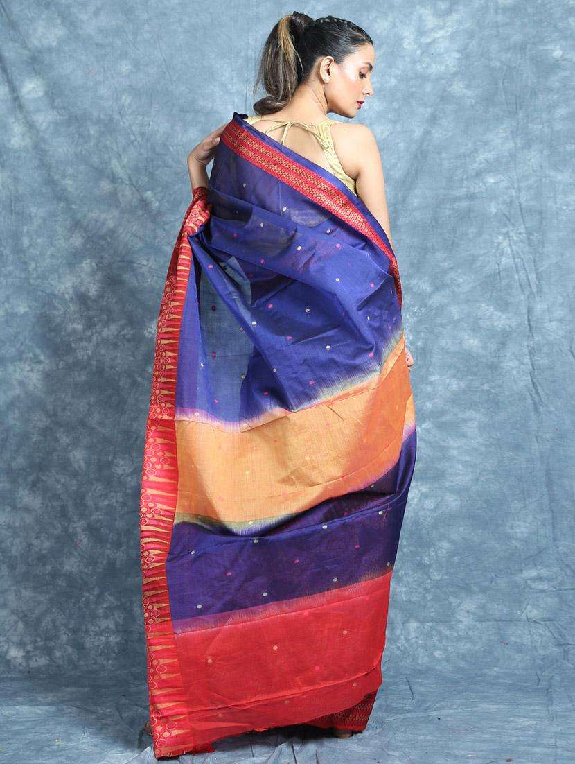 women self design handloom saree with blouse - 22045716 -  Standard Image - 1