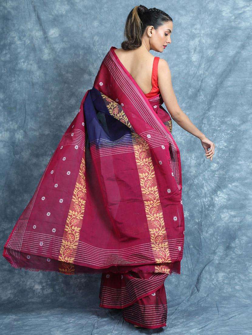 women self design handloom saree with blouse - 22045717 -  Standard Image - 1