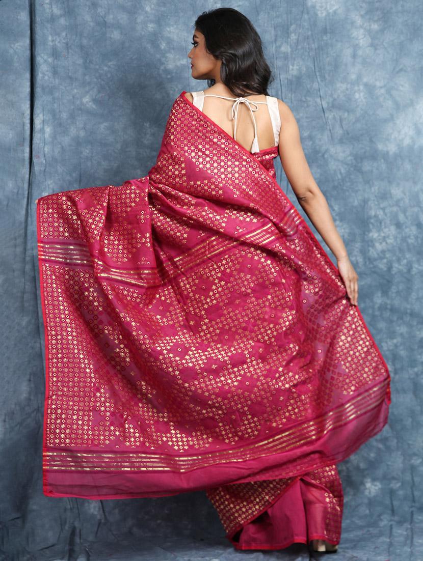 women self design chanderi saree - 22045719 - Standard Image - 1