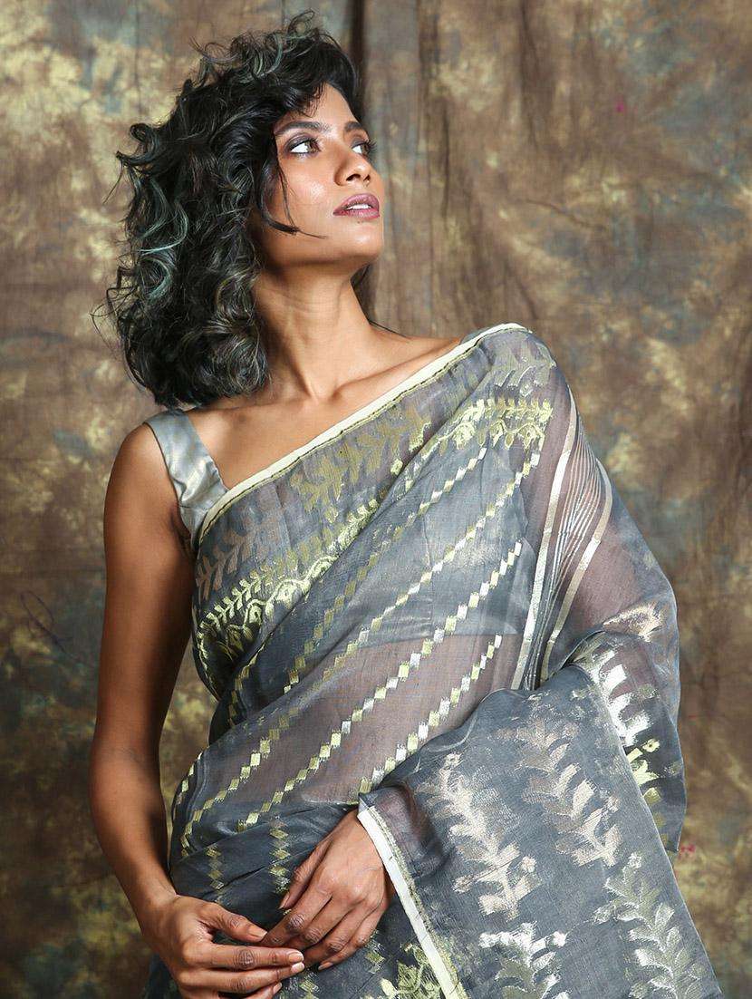 women self design jamdani saree - 22045724 -  Standard Image - 1