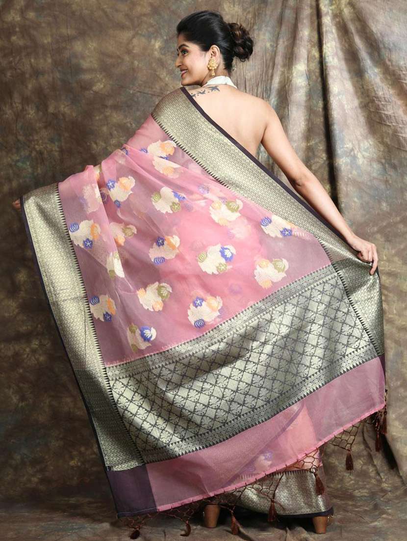women self design bordered saree with blouse - 22045727 -  Standard Image - 1