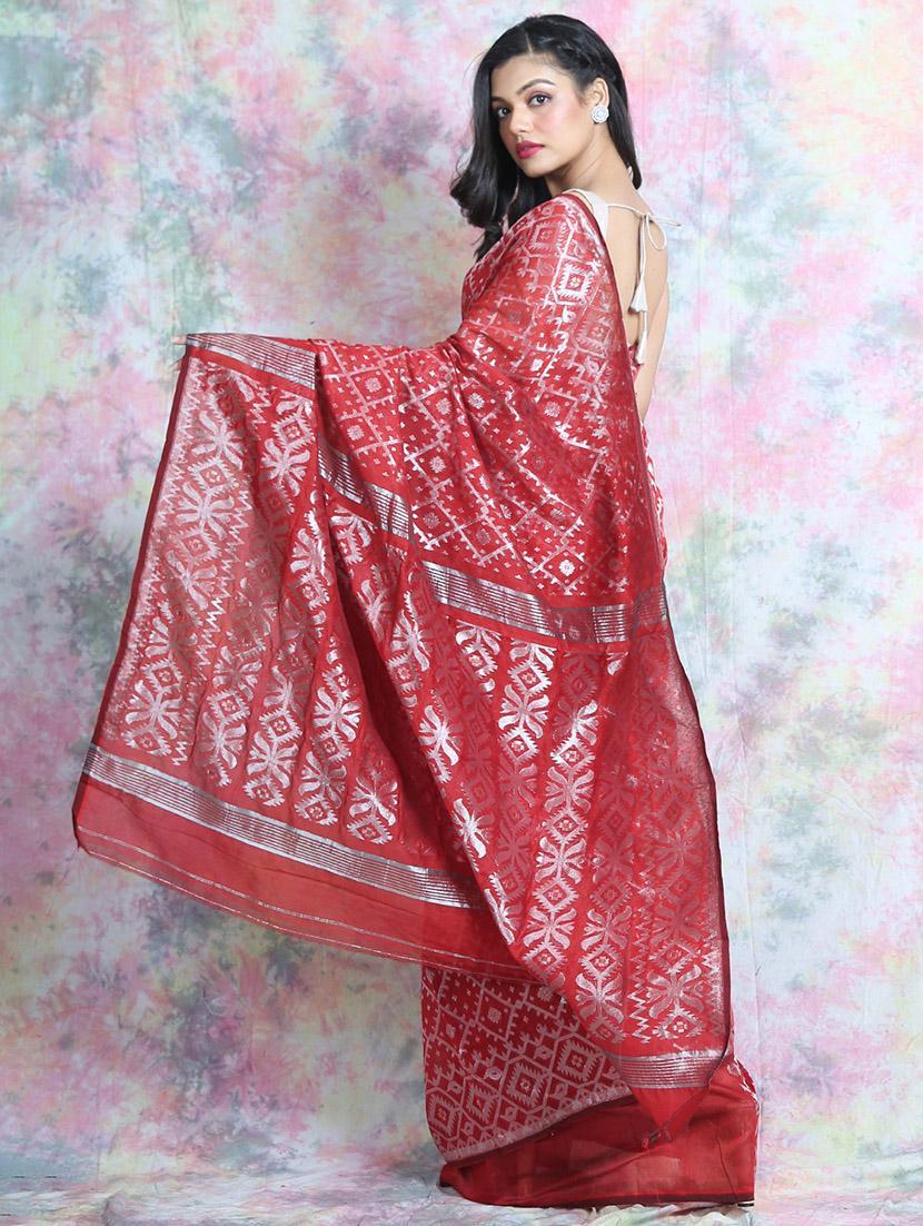 women self design chanderi saree - 22045730 - Standard Image - 1