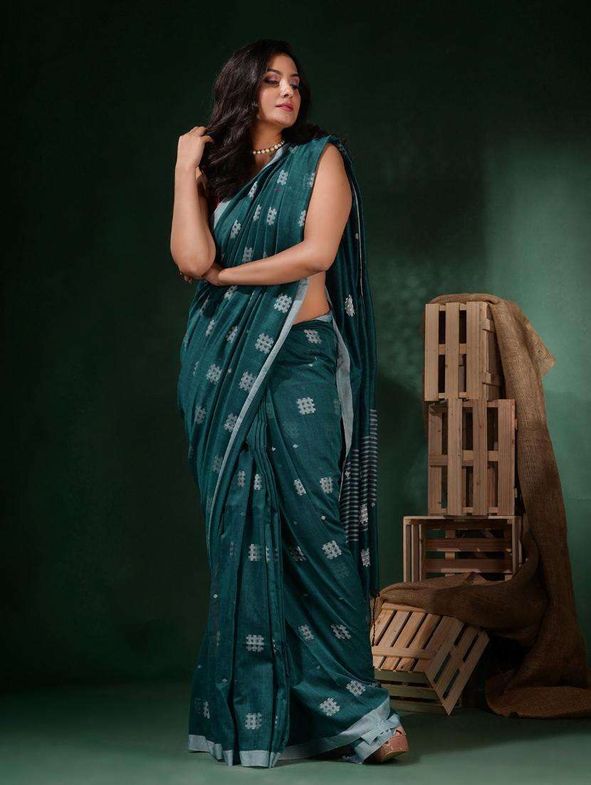 women self design handloom saree with blouse - 22045775 -  Standard Image - 1