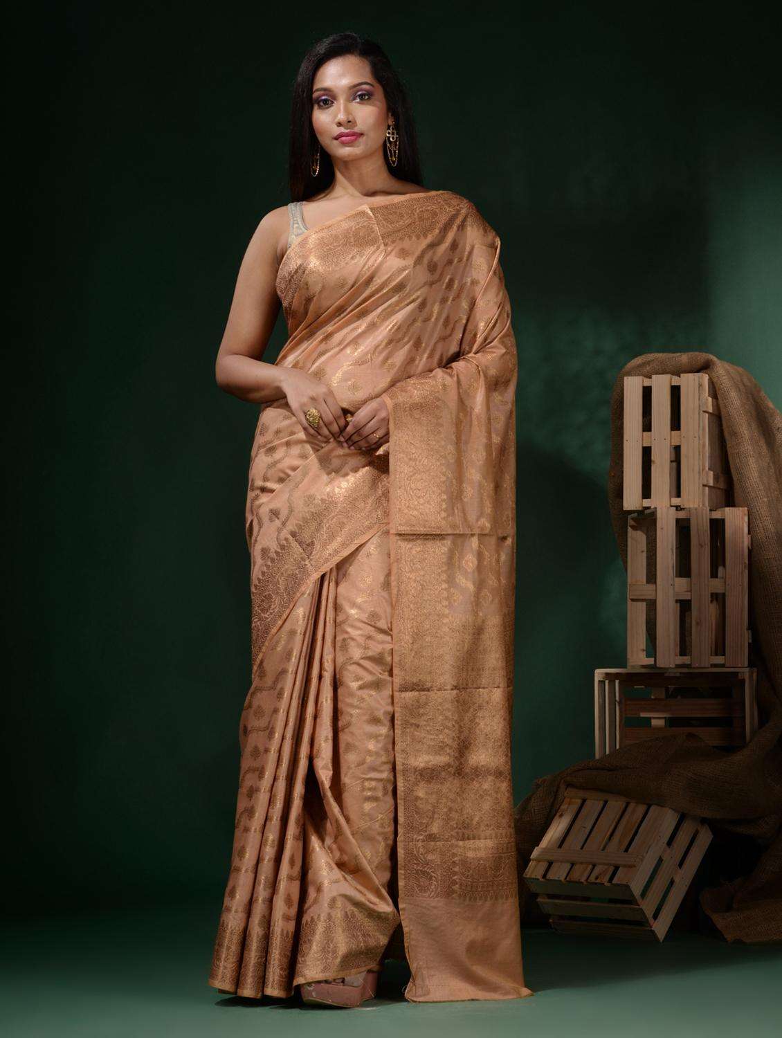 women self design banarasi saree with blouse - 22045808 - Zoom Image - 0