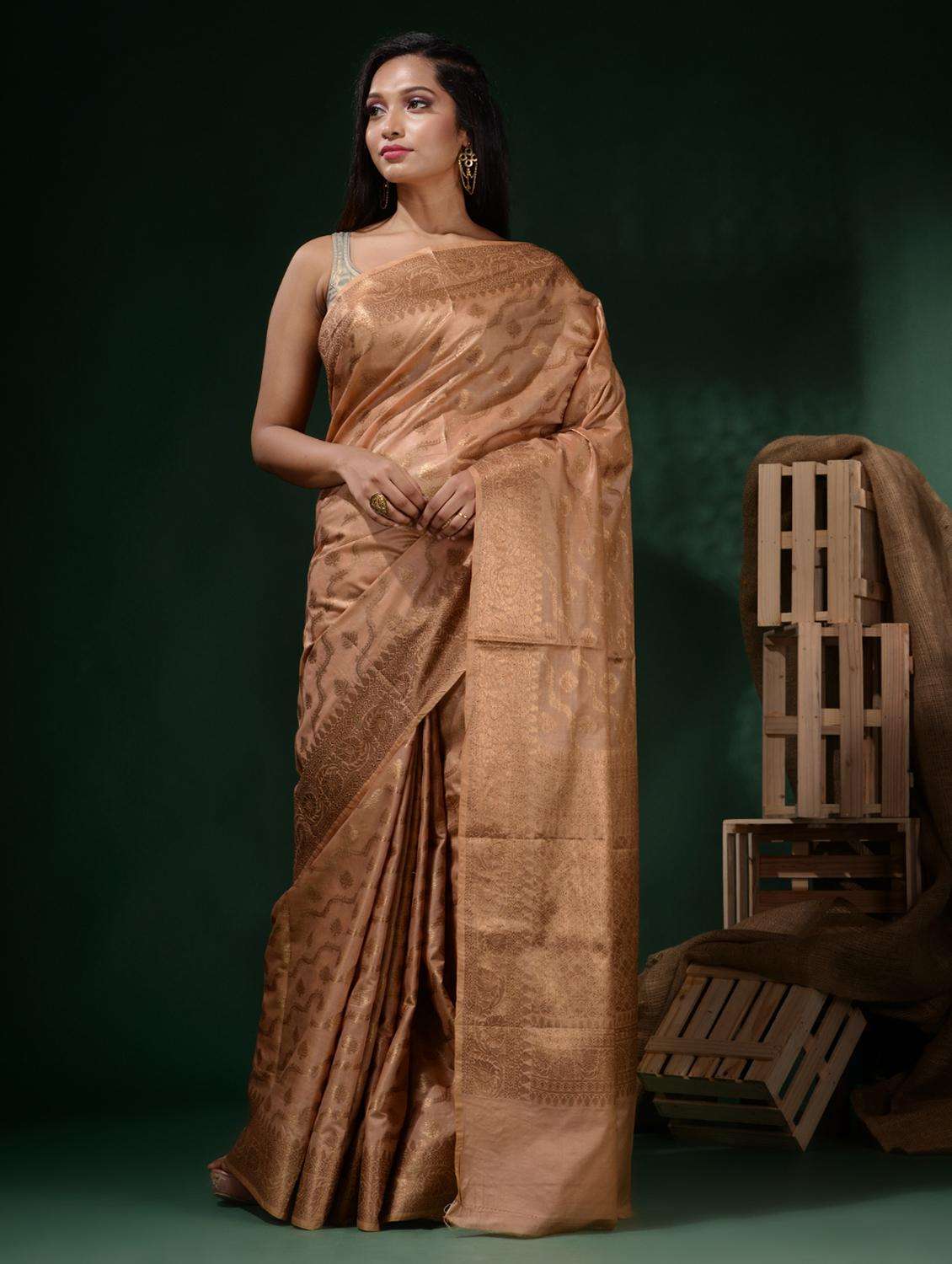 women self design banarasi saree with blouse - 22045808 - Standard Image - 1