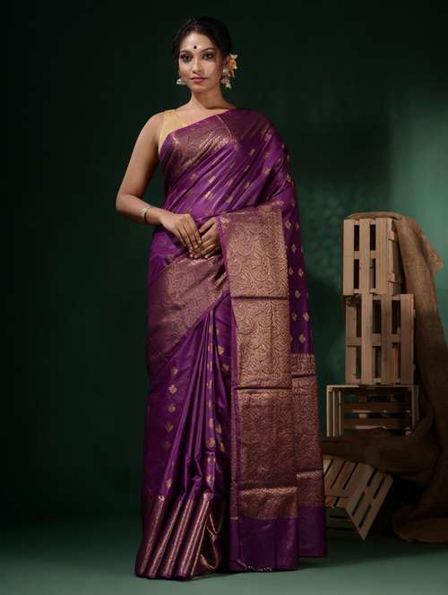 women self design banarasi saree with blouse - 22045814 - Standard Image - 0