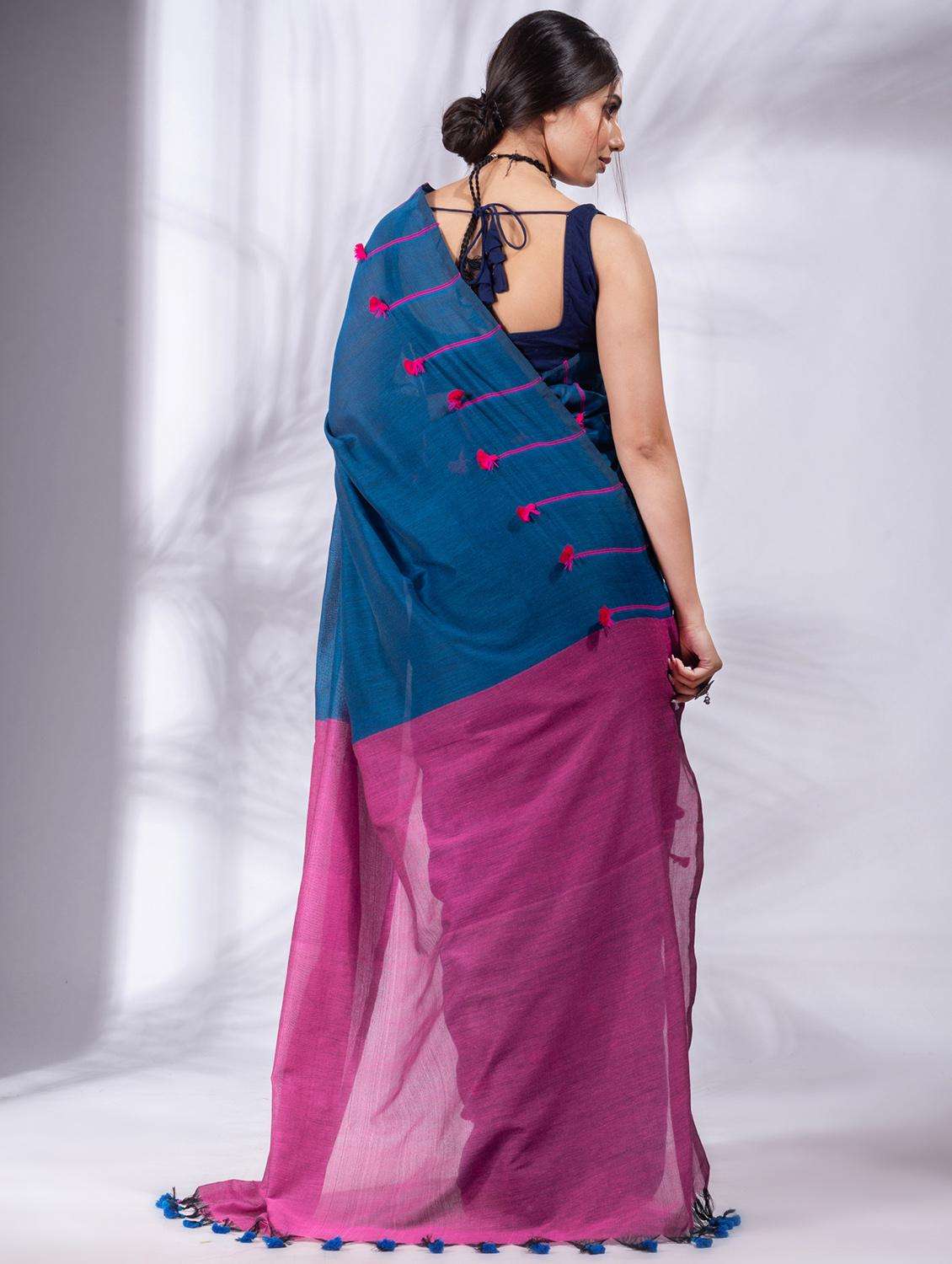 women self design handloom saree with blouse - 22045870 -  Standard Image - 1