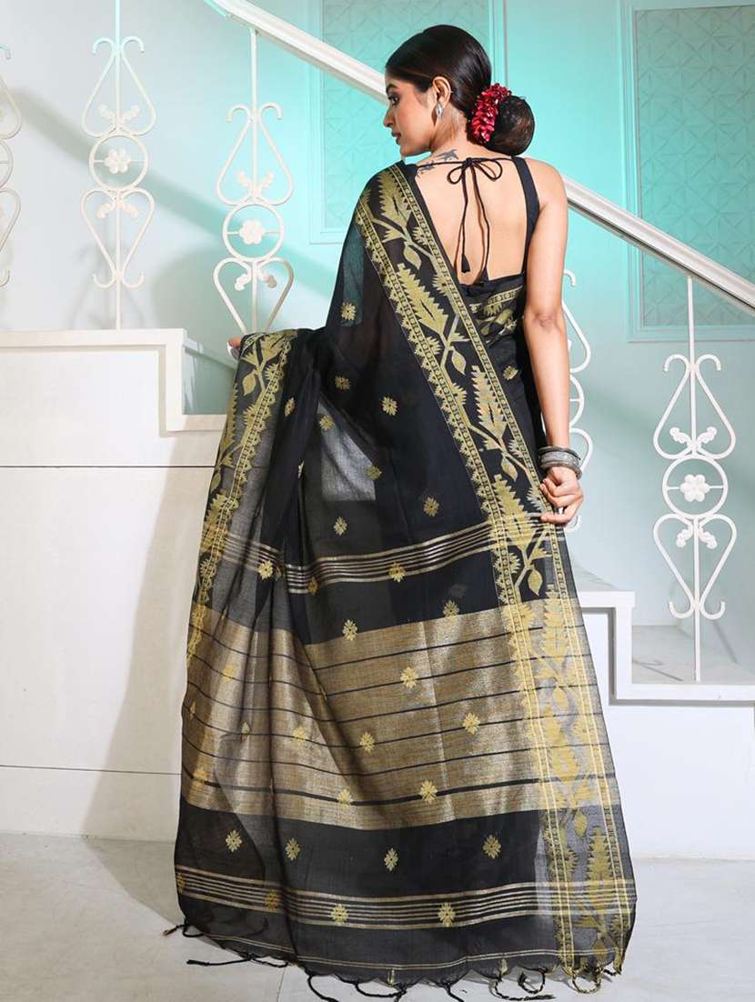 women self design handloom saree with blouse - 22045888 -  Standard Image - 1
