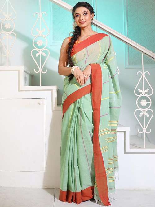 women self design handloom saree with blouse - 22045894 - Standard Image - 0