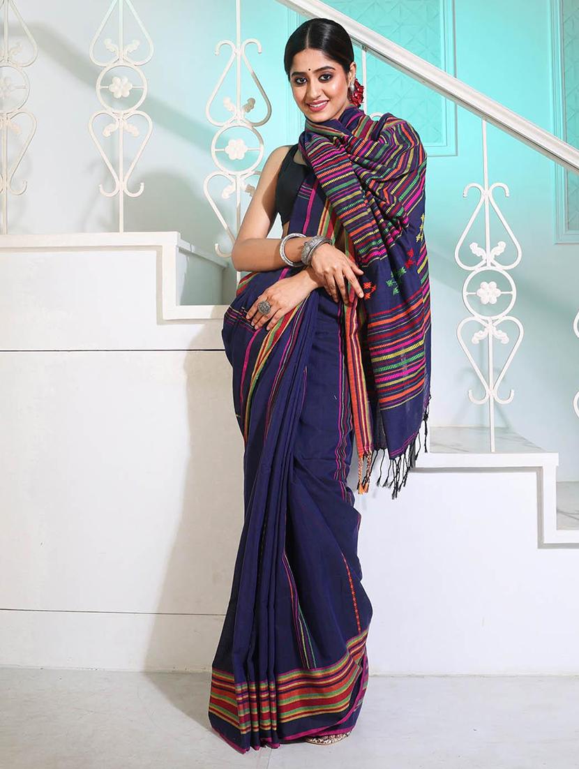 women self design handloom saree with blouse - 22045916 -  Zoom Image - 0