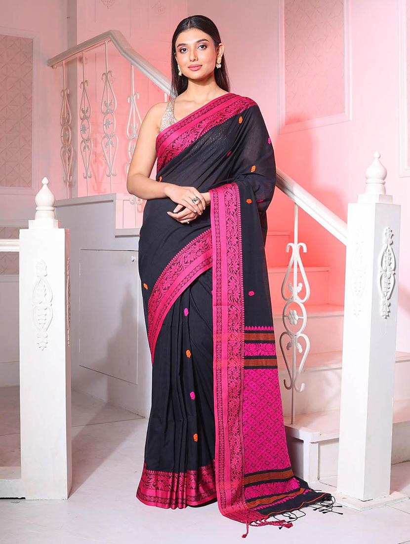women self design handloom saree with blouse - 22045926 -  Zoom Image - 0