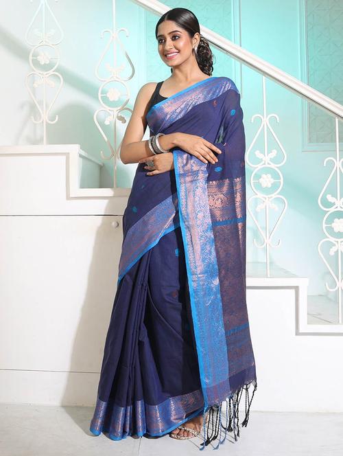 women self design handloom saree with blouse - 22045931 - Standard Image - 0