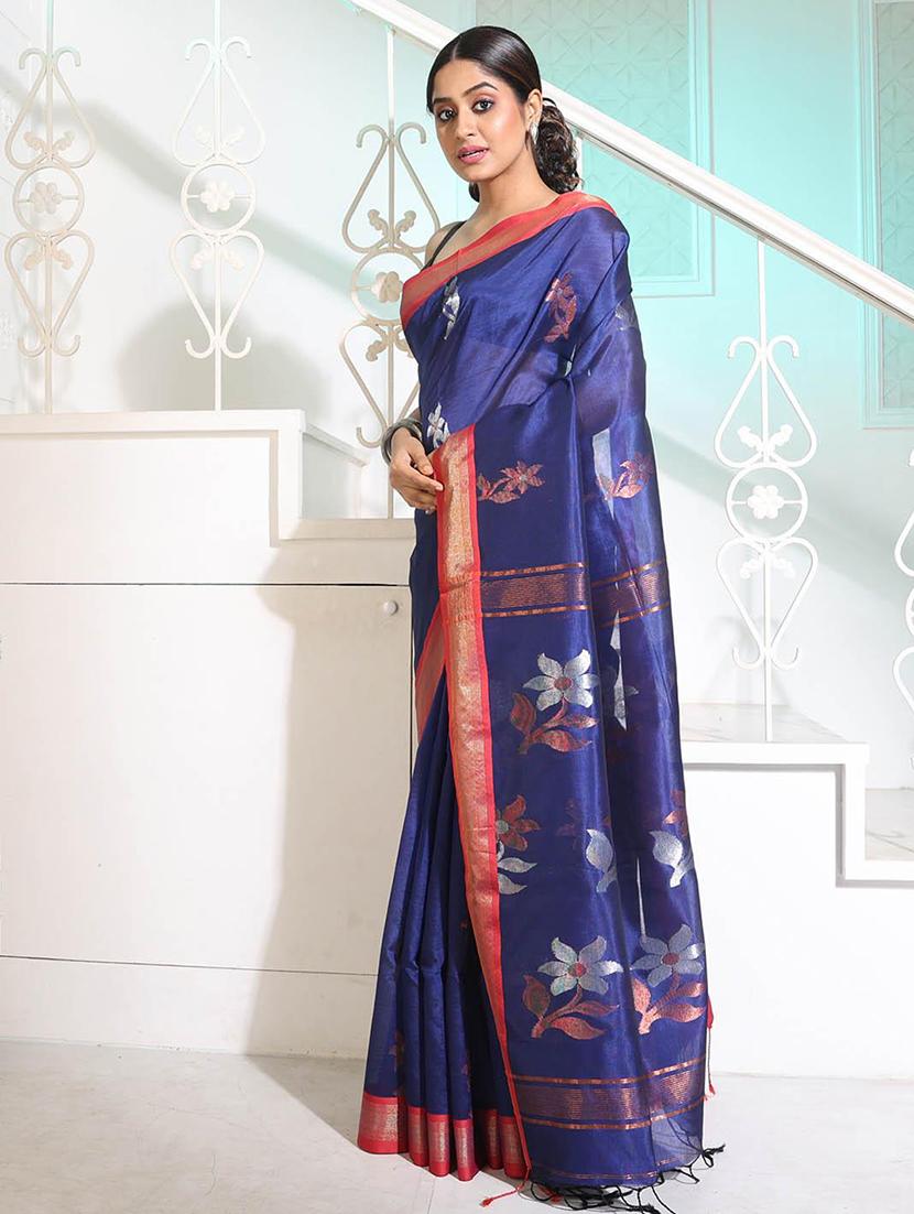 women self design southern silk saree with blouse - 22045943 -  Standard Image - 1