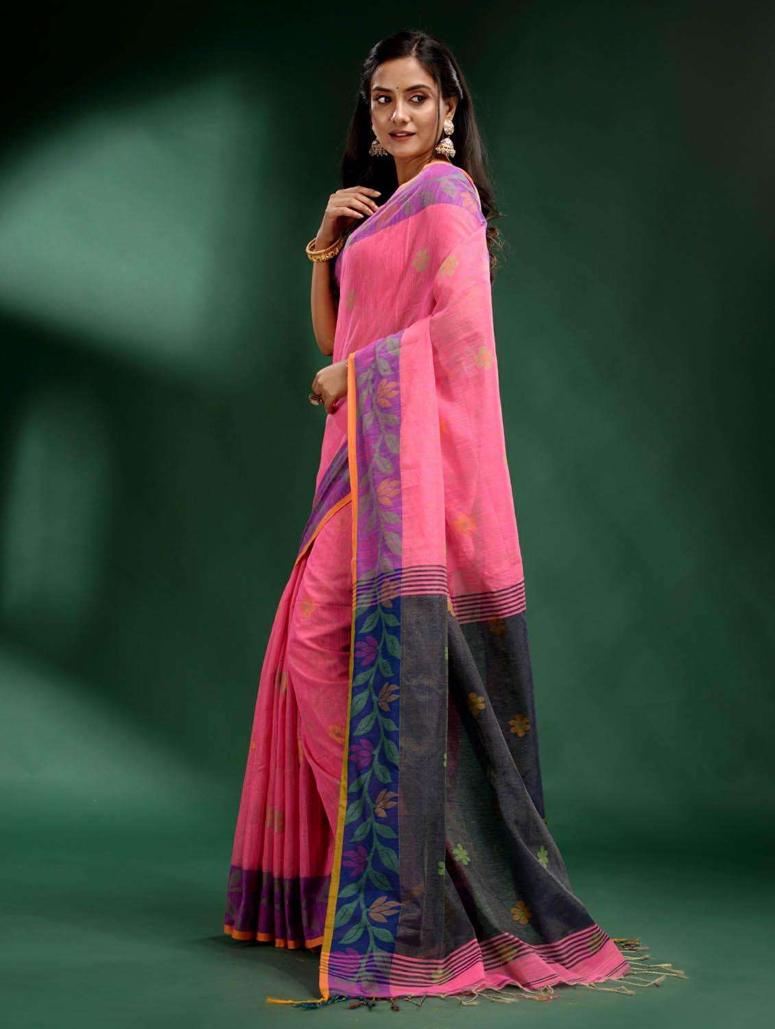 women self design handloom saree with blouse - 22045954 -  Standard Image - 1