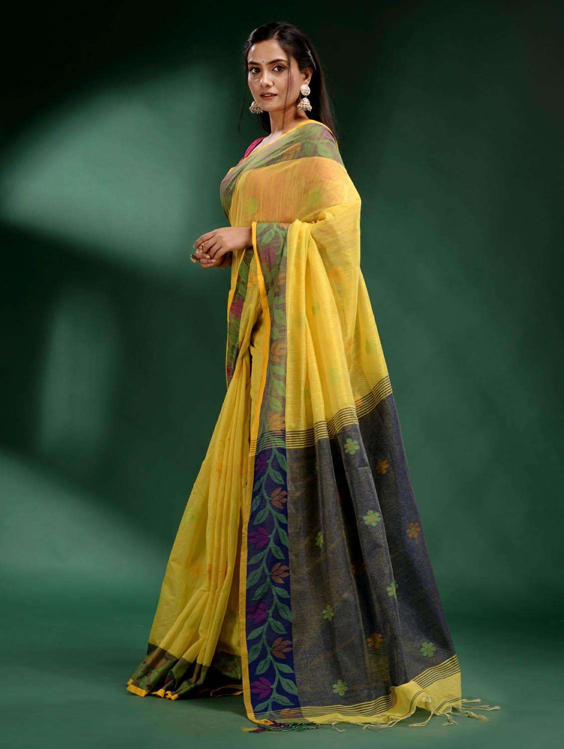 women self design handloom saree with blouse - 22045957 -  Standard Image - 1