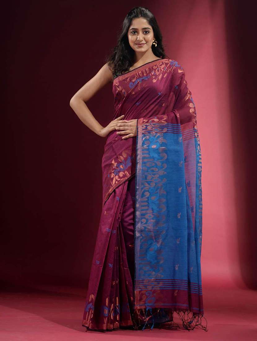 women self design southern silk saree with blouse