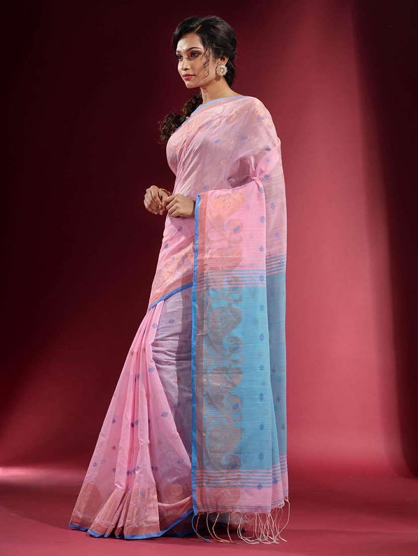 women self design handloom saree with blouse - 22045979 - Standard Image - 1