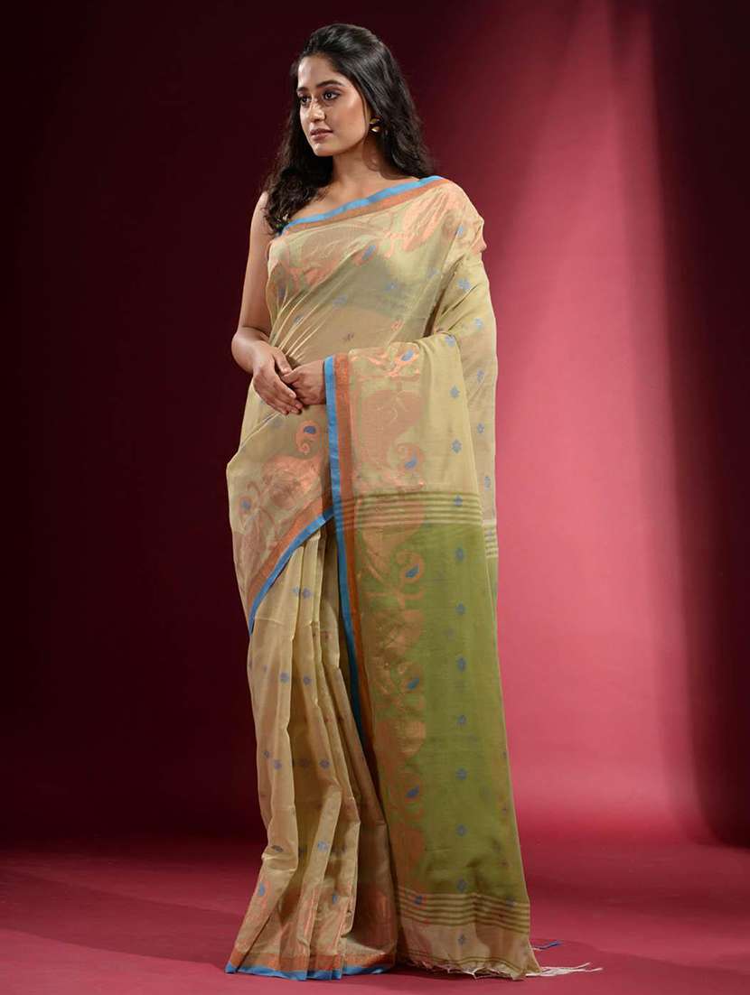 women self design handloom saree with blouse - 22045981 -  Standard Image - 1