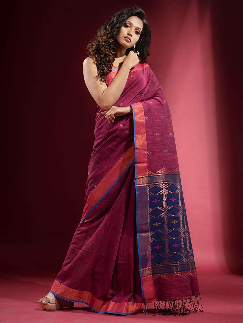 women self design bordered saree with blouse - 22045993 -  Standard Image - 1