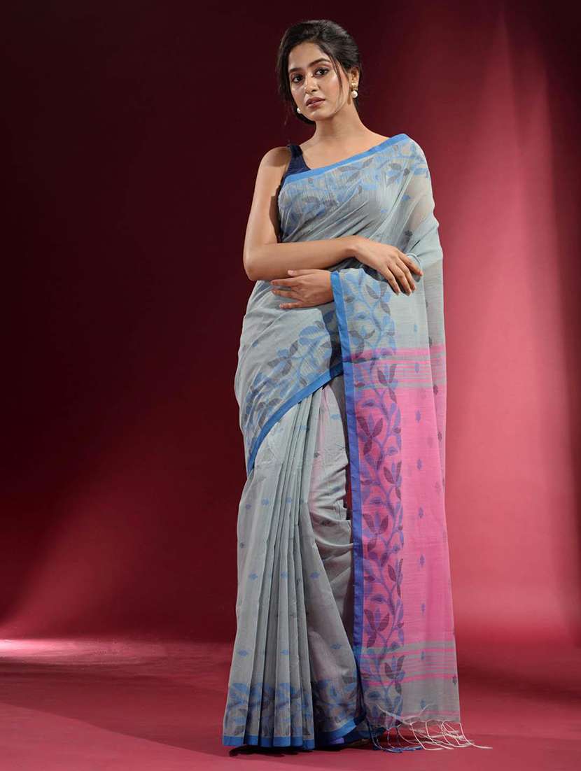 women self design handloom saree with blouse - 22045999 -  Standard Image - 1