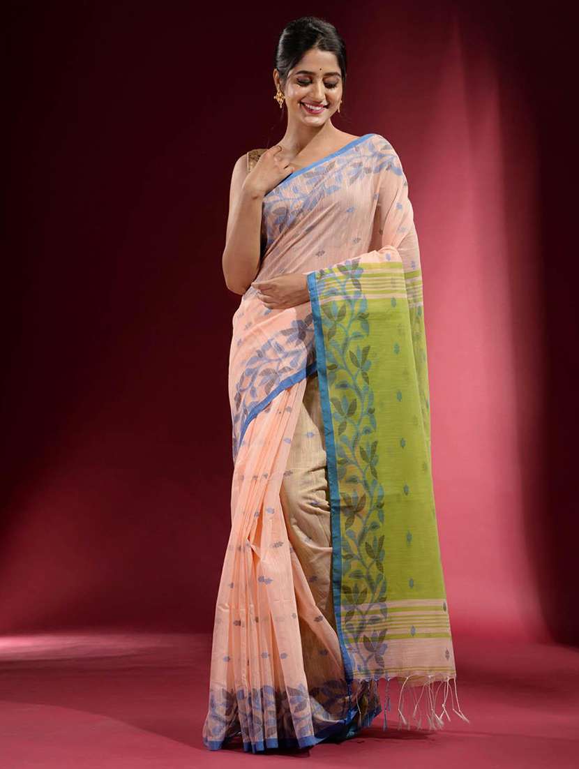 women self design handloom saree with blouse - 22046000 -  Standard Image - 1