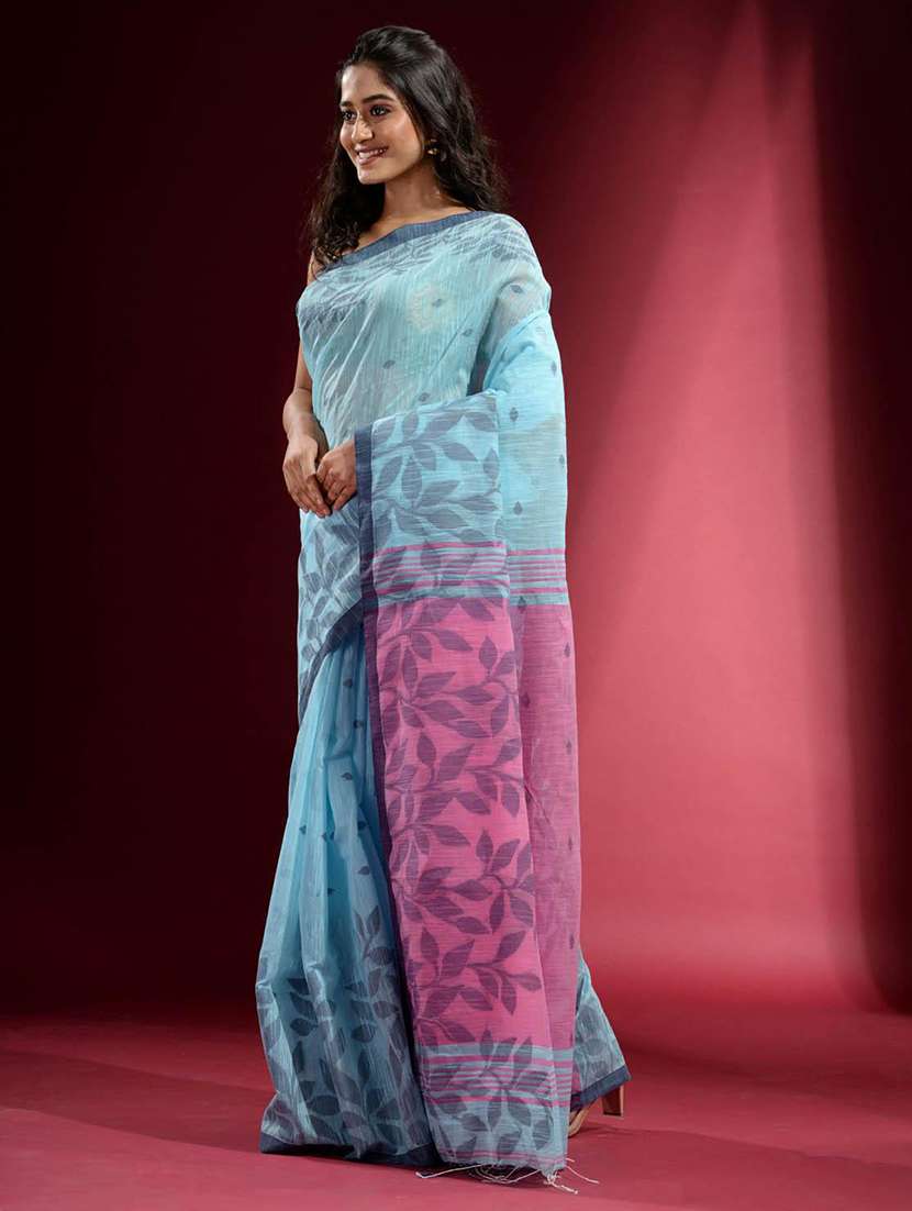 women self design handloom saree with blouse - 22046004 -  Standard Image - 1