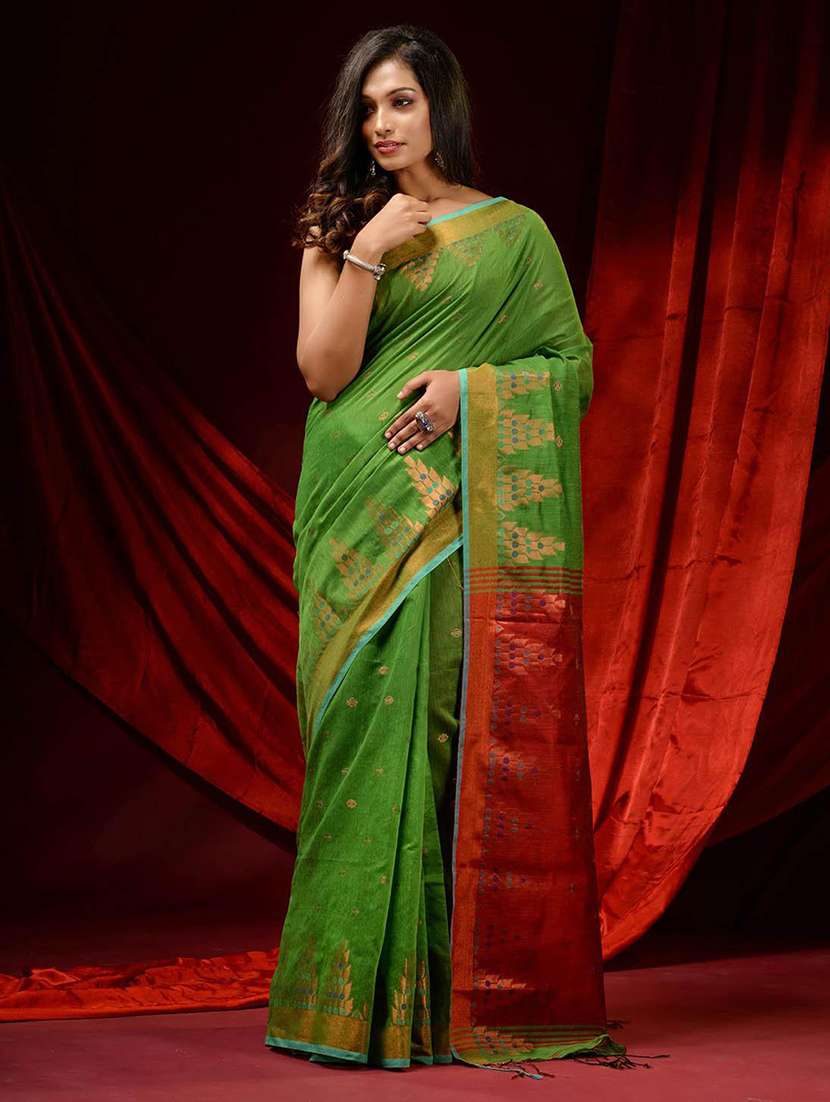 women self design handloom saree with blouse - 22046007 -  Standard Image - 1