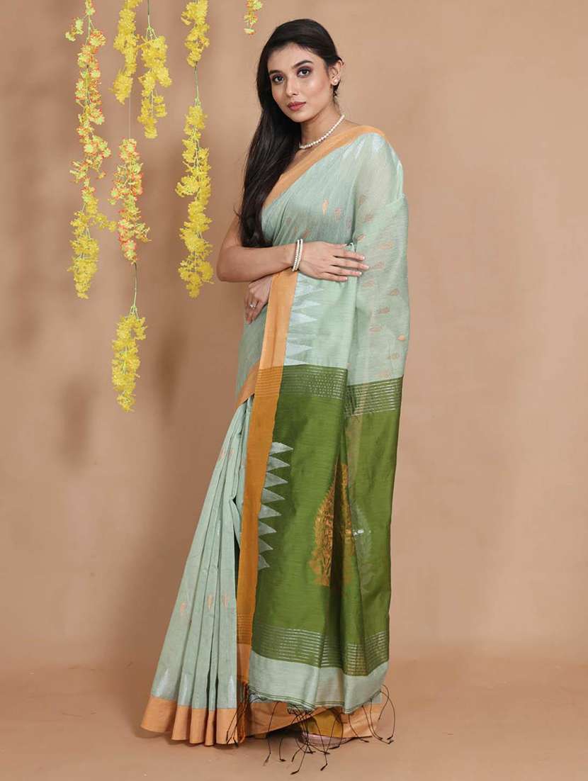 women self design handloom saree with blouse - 22046049 -  Standard Image - 1
