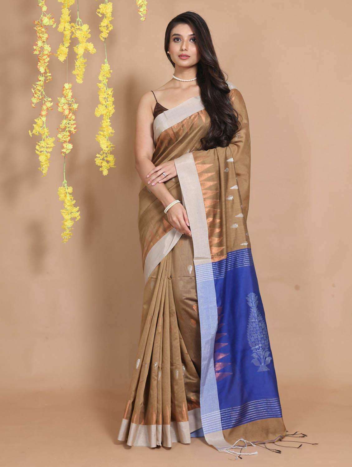 women self design bomkai saree with blouse - 22046050 -  Zoom Image - 0
